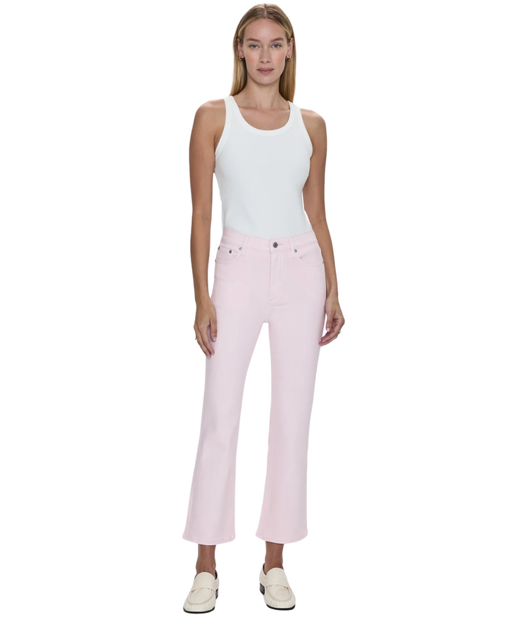 LENNON HIGH RISE CROP BOOT JEAN - BLUSH