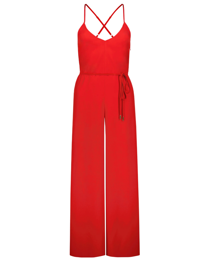 Wide Leg Cherry Jumpsuit
