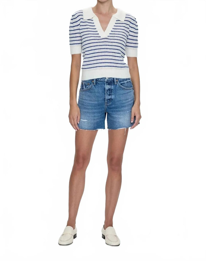 Andie Distressed Shorts in Thesis